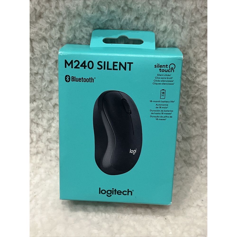 NEW‎ IN BOX: Logitech M240 Silent Wireless Optical Mouse - Graphite